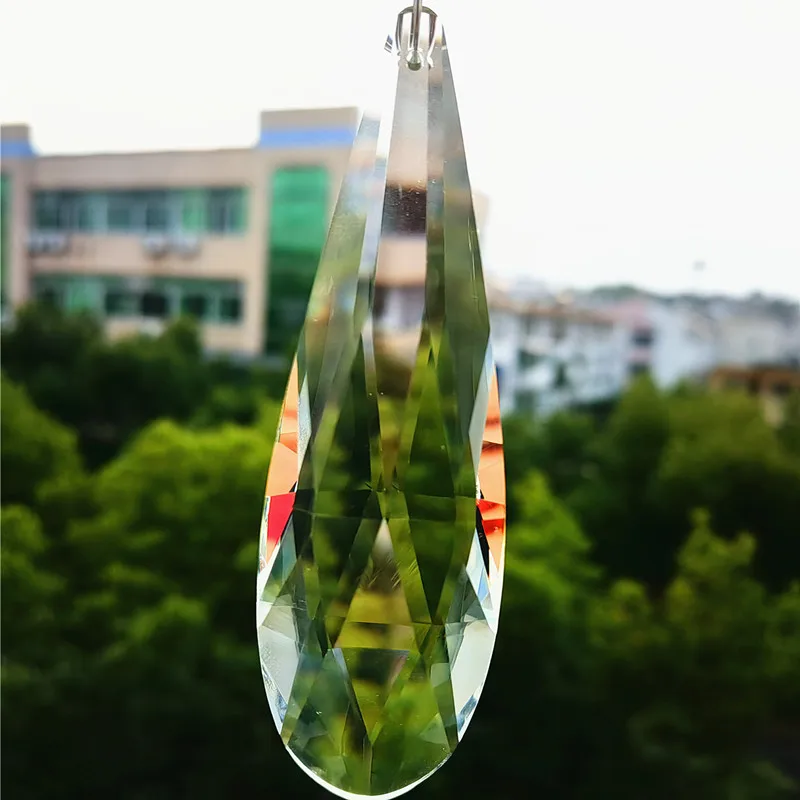 

Hot Selling 10pcs 85mm K9 Crystal Clear Chandelier Faceted Lamp Pendants Shiny Glass Light Parts Christmas Tree Home Decoration