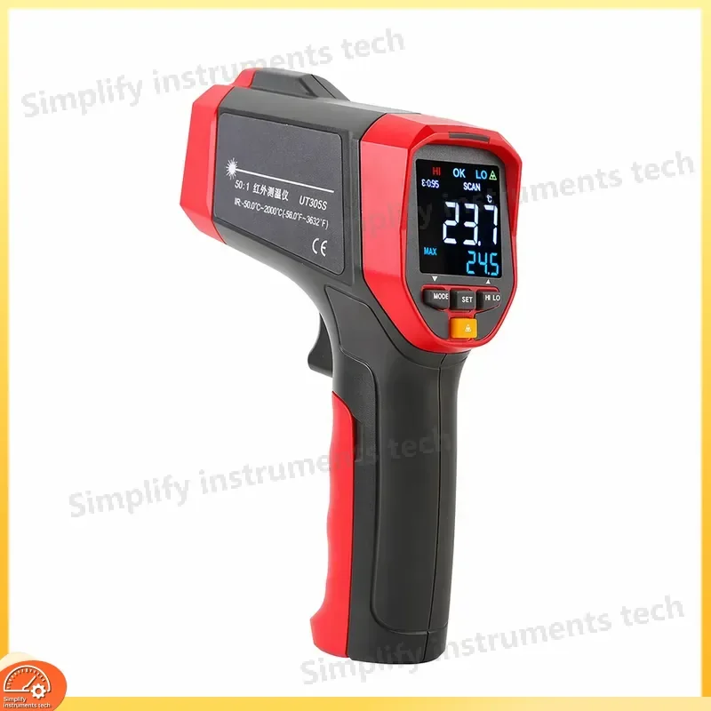 UT305S Infrared Thermometer Non Contact Digital Temperature Gun 2000℃ High Precision Industrial Thermometer for HVAC