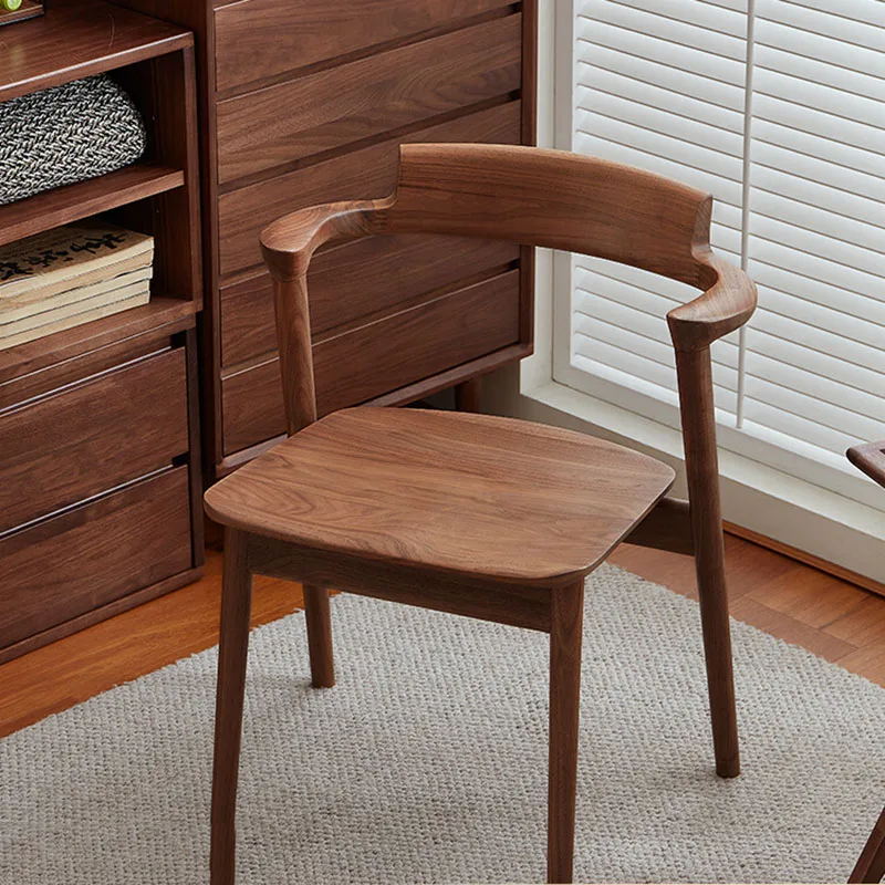 

-+-Ergonomic Designer Dining Chairs Lazy Balcony Modern Mid Century Replica Dining Chairs Stoot Clear Muebles Terrace Furniture