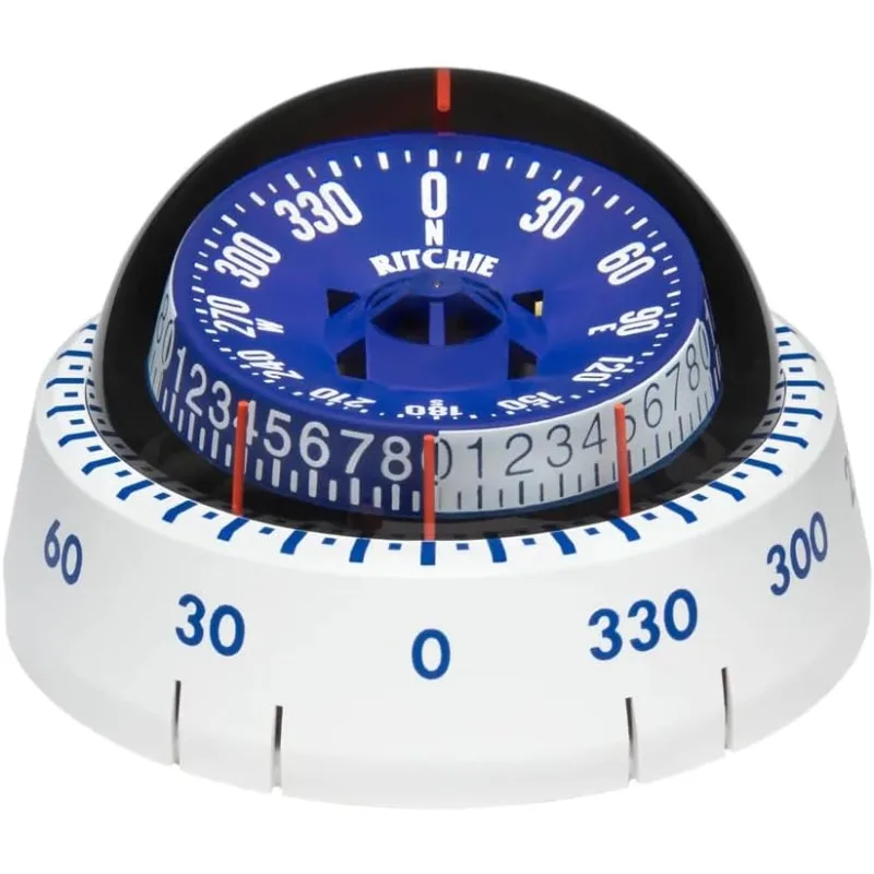 

Ritchie Navigation XP-98W X-Port Tactician Surface Mount Compass, White with Blue Dial