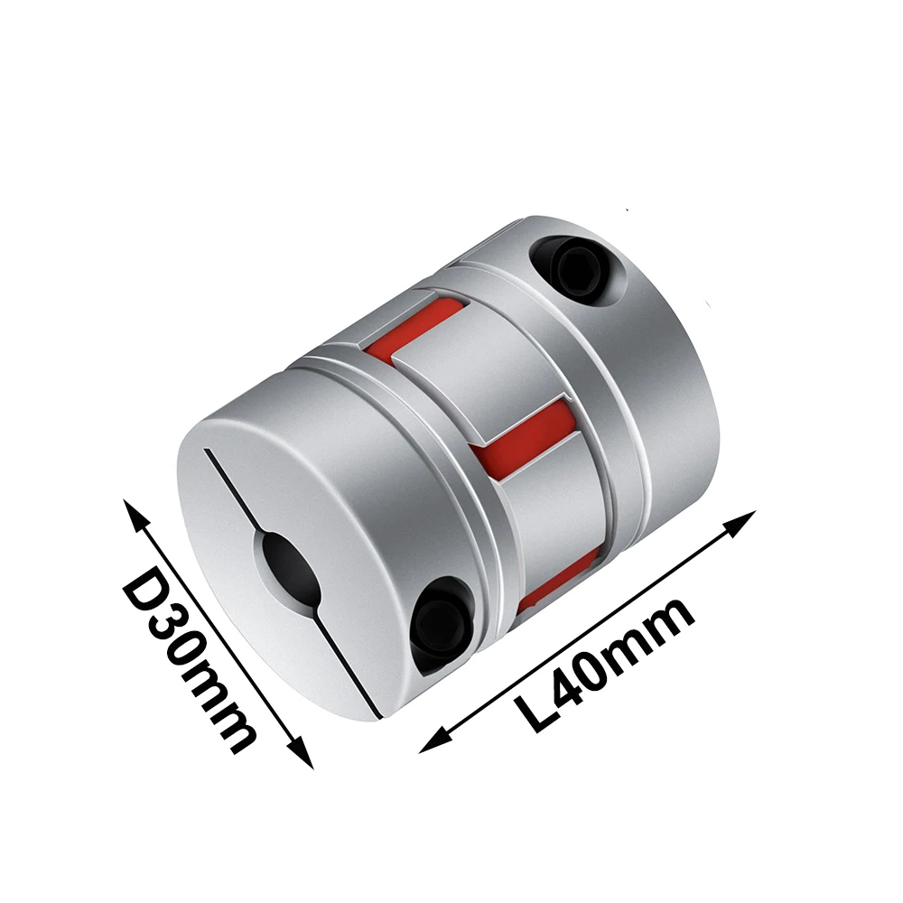 LM series D30L40 series 1PC Flexible plum clamp coupler D30 L40 shaft size CNC Jaw shaft coupling 8/10/12/14/16mm D30L40 couples