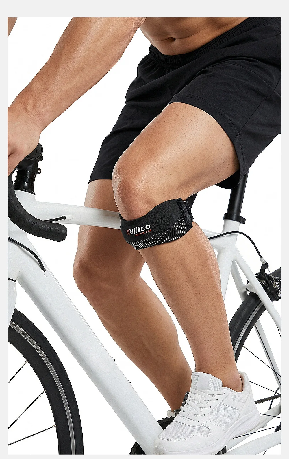 1pc VILICO Patellar Strap, Knee Protector Patellar Tendon Support Suitable for Running, Basketball, Jumper Knees, Tennis, Volley
