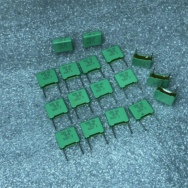 

10-100PCS Brand new ERO 0.22UF 63V 224 copper pin heating film capacitor with 7.5 pin pitch