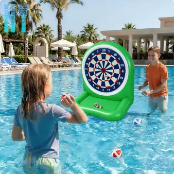 

Floating Inflatable Dart Board Pool Toy Fun Water Game for Pool Lawn Beach Backyard Outdoor Summer Party Decor Gift