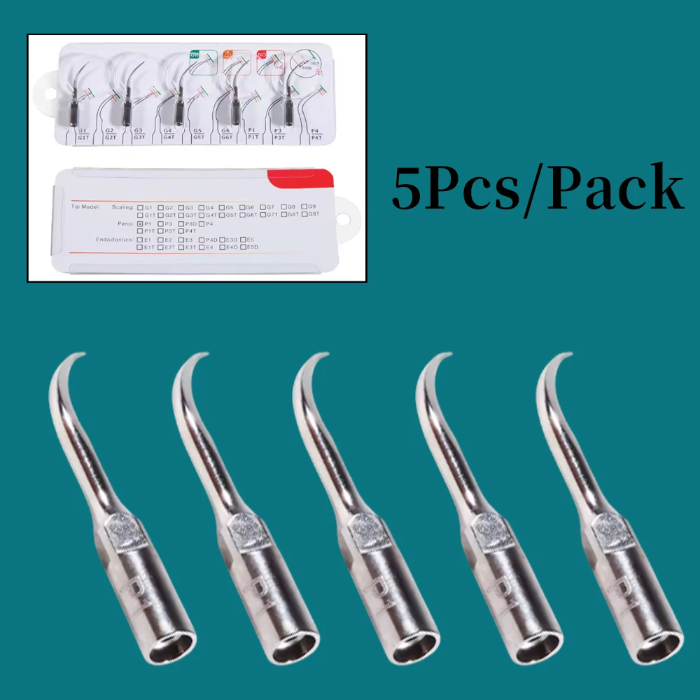 

5PCS Dental Ultrasonic Scaler Tips for Periodontics Endodontics Compatible with EMS Woodpecker Scalers Professional Tool