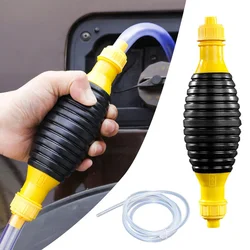 Universal Car Manual Fuel Pump with Suction Pipe Hose Transfer Hand Primer for Gasoline Oil Liquid Emergency Hand Pump Tools