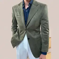Luxury Stylish Blazer Hombre Chaqueta Hombre Wedding Groom  Formal Social Club Outfits Jacket Men Italian Big Collar Blazer Men
