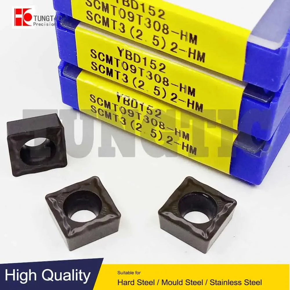 

SCMT09T308-HM SCMT3(2 5)2-HM YBD152 YBC252 YBC251 Turning Inserts Carbide Cutter For CNC SCMT 09T308-HM