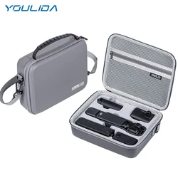 For DJI Pocket 3 Accessories Storage Bag Portable Travel Carrying Case Waterproof PU Shoulder Bag Osmo Pocket 3 Camera Bag