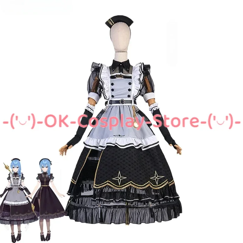 

Hoshimachi Suisei Cosplay Costume Women Cute Maid Dress Anime Clothing Halloween Carnival Uniforms Custom Made