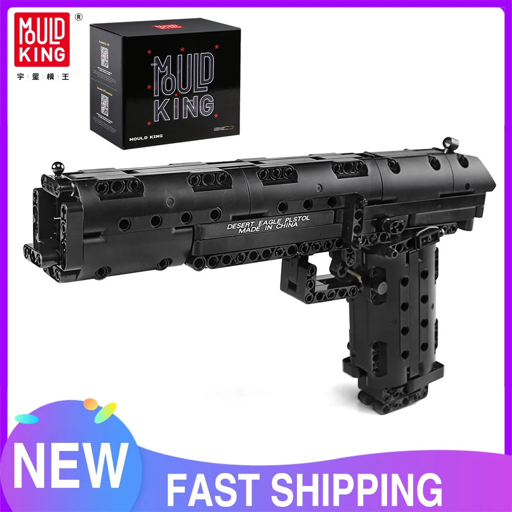 Mould King 14004 Technical Toys The MOC Desert Eagle Model Assembly Block Gun Building Blocks Bricks Kids Christmas Gifts