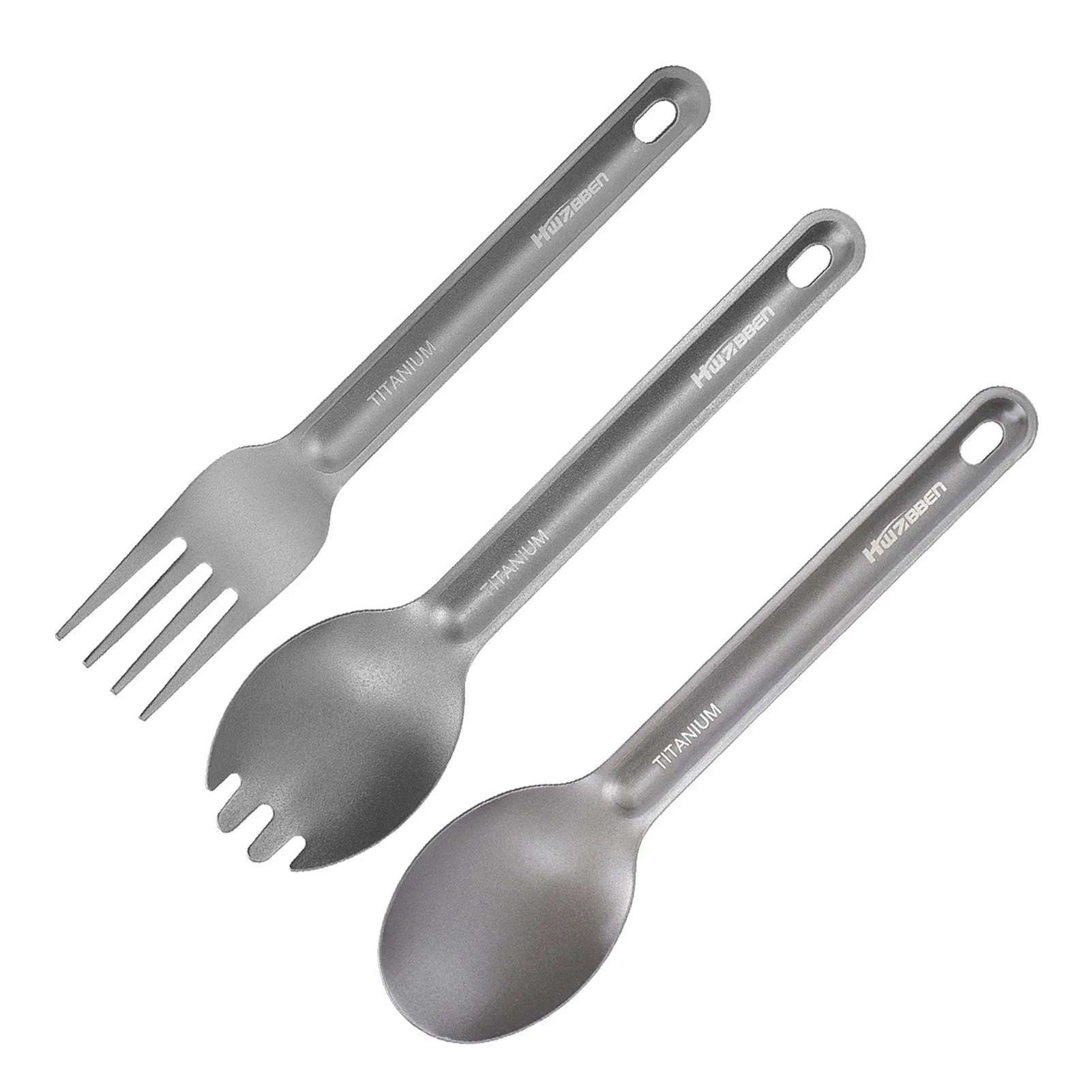 Camping Titanium Cutlery Set Ultra Lightweight Spoon Fork Knife Set Picnic Tableware For Cookware Camping Cooking Equipment