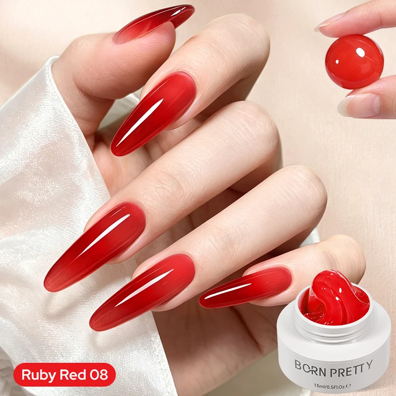 BORN PRETTY 15 ml klares, antihaftbeschichtetes Handverlängerungsgel, 3D-Shaping, Sculpting, Carving Nail Art, festes Hartgel für künstliche Nägel