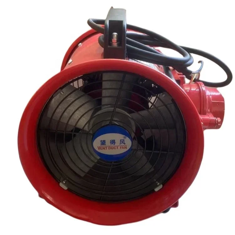 12 Inch High Speed Portable Blower Portable Ventilation Axial Air Fan Copper Motor Aluminum Blade Explosion Proof Ventilating Bl