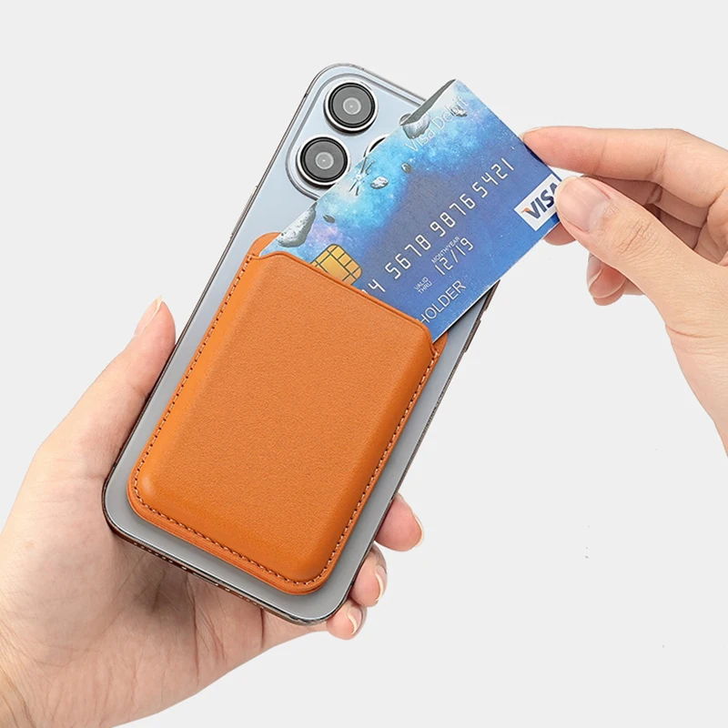Magnetic Wallet Bag Hide Stand for iPhone 17 Air 16 15 14 13 Pro Max Plus Leather Card Phone Holder Mag-safe Case Pocket Cover