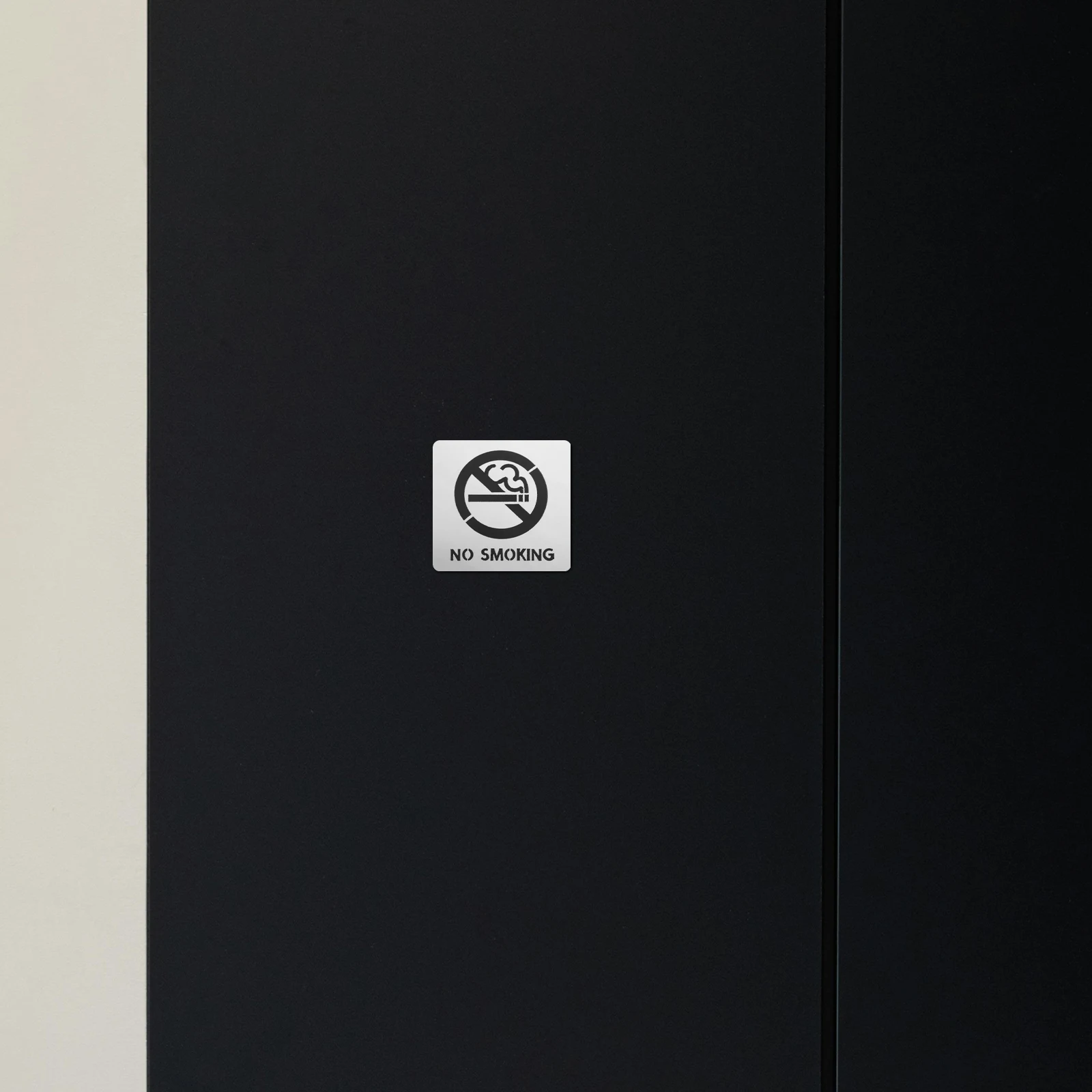 No Smoking Sign for Hotels Bathroom Office Hallway Sticker Label Business Labels