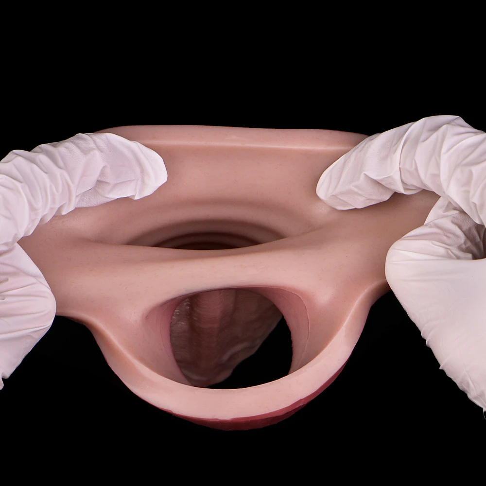 FAAK التحكم اللاسلكي تهتز واقعية القضيب كم قابلة لإعادة الاستخدام سيليكون الديك المكبر موسع سميكة مرونة القضيب الدائري #4