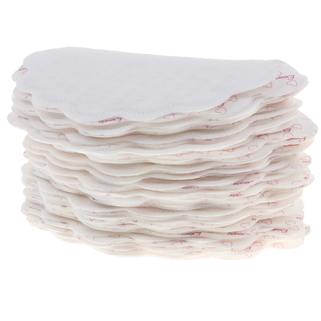 일회용 겨드랑이 땀 패드 20개 편안한 흡수성 드레스 겨드랑이 가드