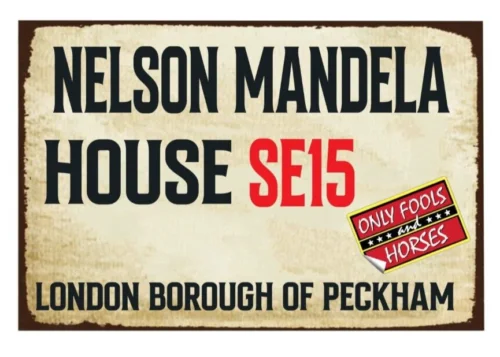 Metal Signs Nelson Mandela house only fools & horses Vintage Retro Garage Shed