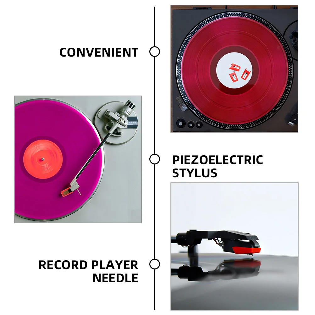 

6pcs Replacement Needles For Record Stylus Replacement Record Player Vinyl Stylus Universal High Precision Dj Equipment Parts