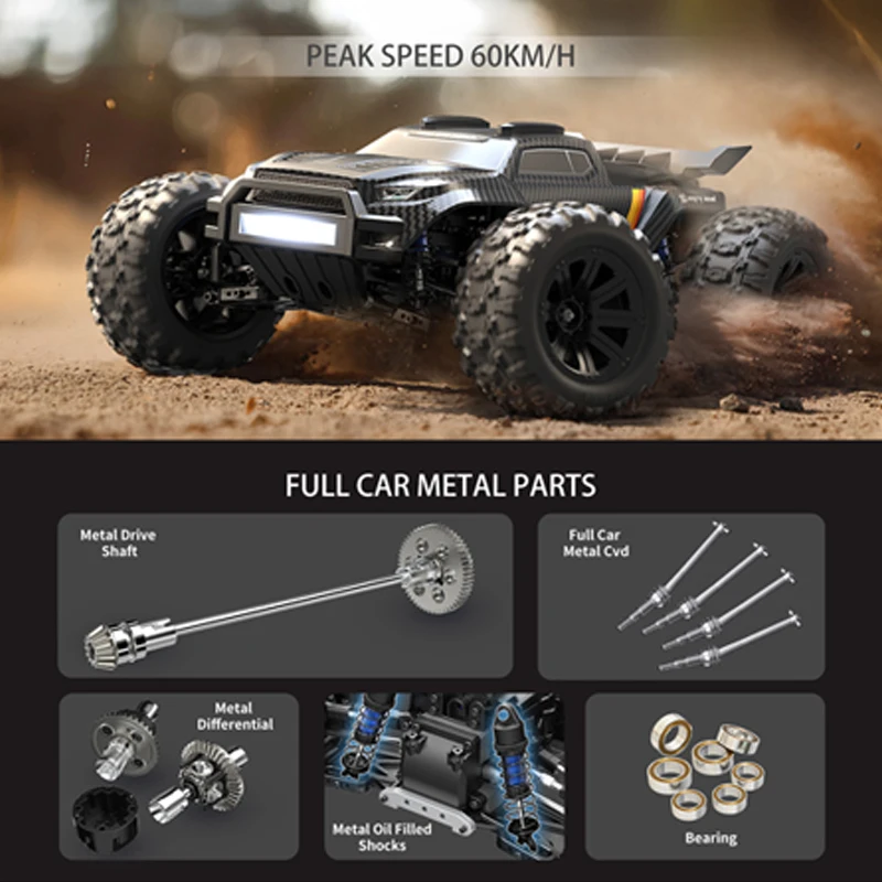 

MJX 12212 Brushless RC Car Monster Truck 1:12 Scale All-Terrain Electric RTR Model Ideal Gift for Adults And Kids