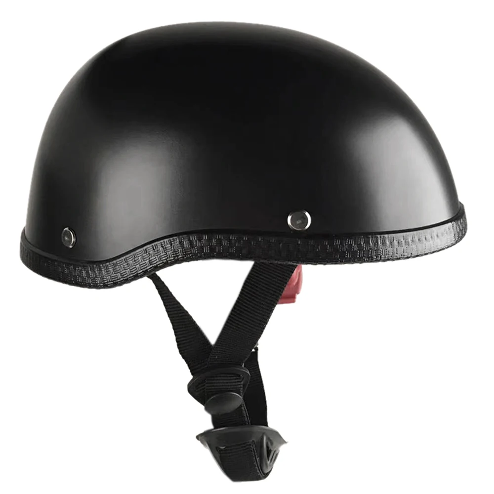 Motorcycle Half Open Face Helmet Matt Black Protection Shell Helmet for Scooter Bike