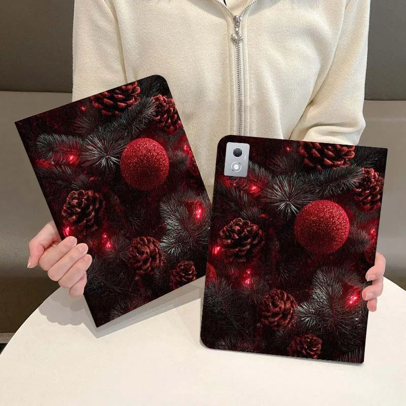 

Dark Red Flower Fruit For Vivo Pad SE 11 5 3 2 Pro 12.3 13 12.1 11.5 Air IQOOPad Foldable Tablet Case Gift