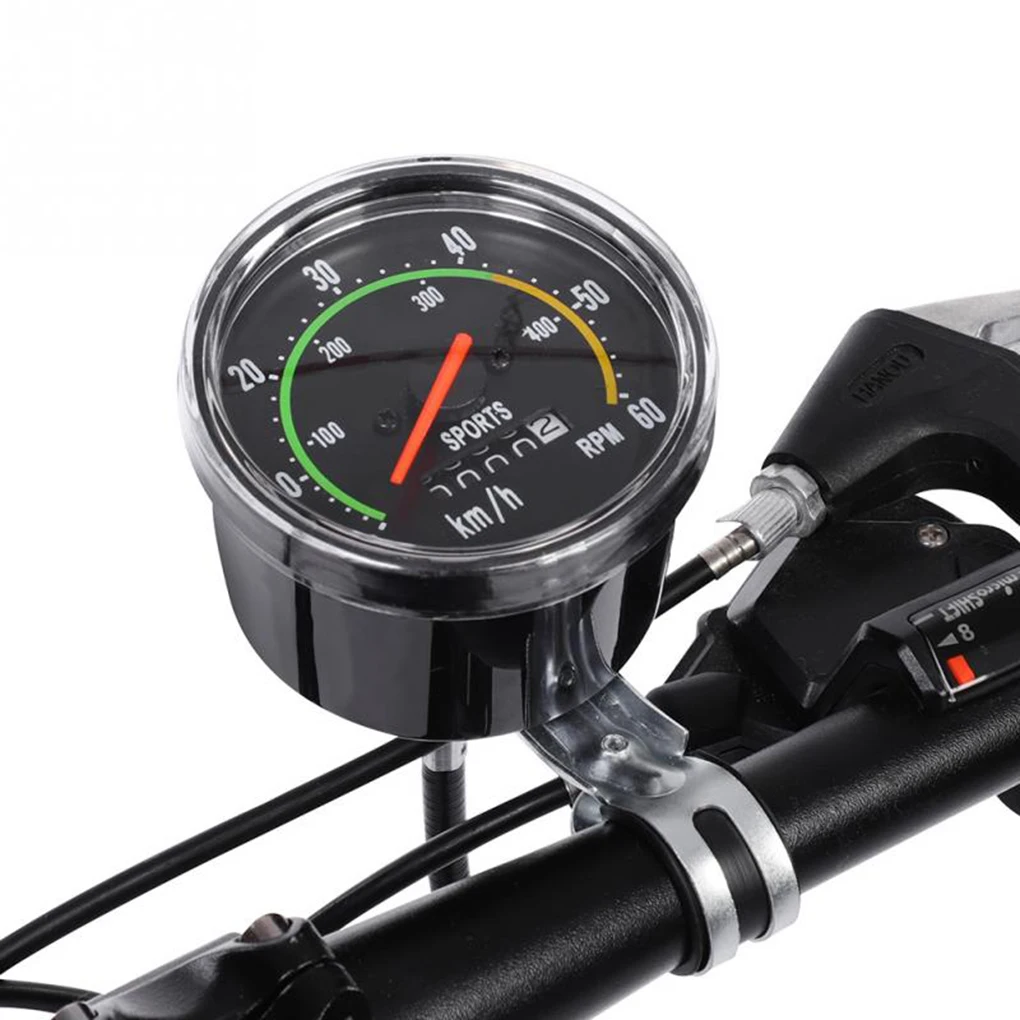 Bicycle Computer Mechanical Classic Retro Cycling Odometer Stopwatch Bike Wired Speedometer Cycling Accessory