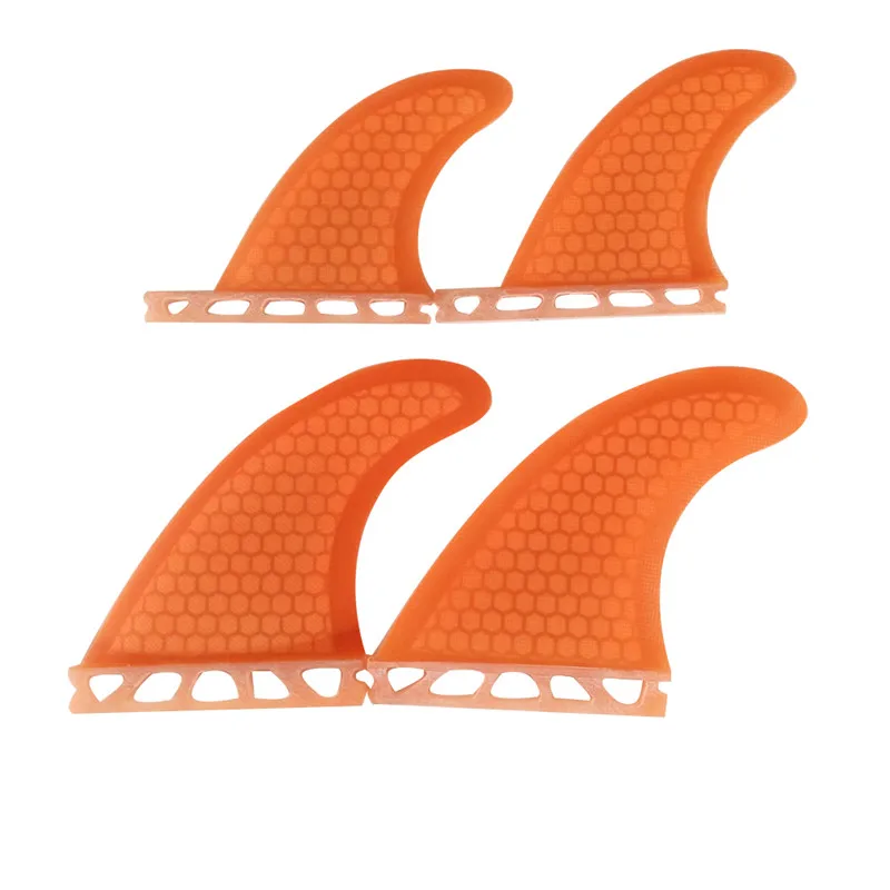 UPSURF FUTURE Fins G5+GL Blue/Orange Single Tabs Fin Quad Fin Set Honeycomb For Surfing Accessories