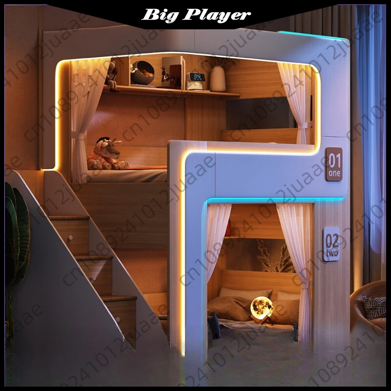 Bunk Beds E-sports Hotels Spacecraft CustomizationHomestays Student Dormitories Do Not Disturb Each Other Siblings High-low Beds