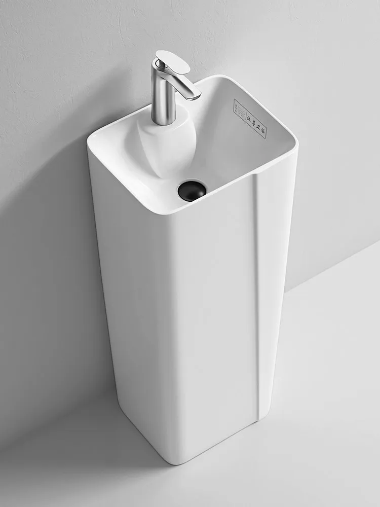 CX ceramic column, small apartment integrated floor-to-ceiling washbasin, bathroom column-type washbasin