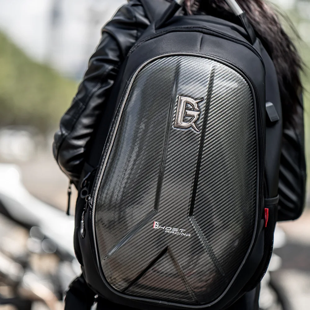 

Hard shell Motorcycle Riding Bag Large Capacity Motocross Helmet Bag Carbon Fiber Multifunction Motobike Backpack travel luggage
