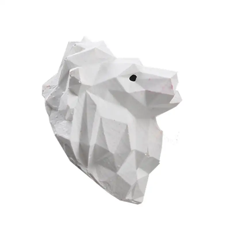 E8BD Soap Molds Silicone Craft Mold Wolf Dog Lion for Head Cake Decoration To