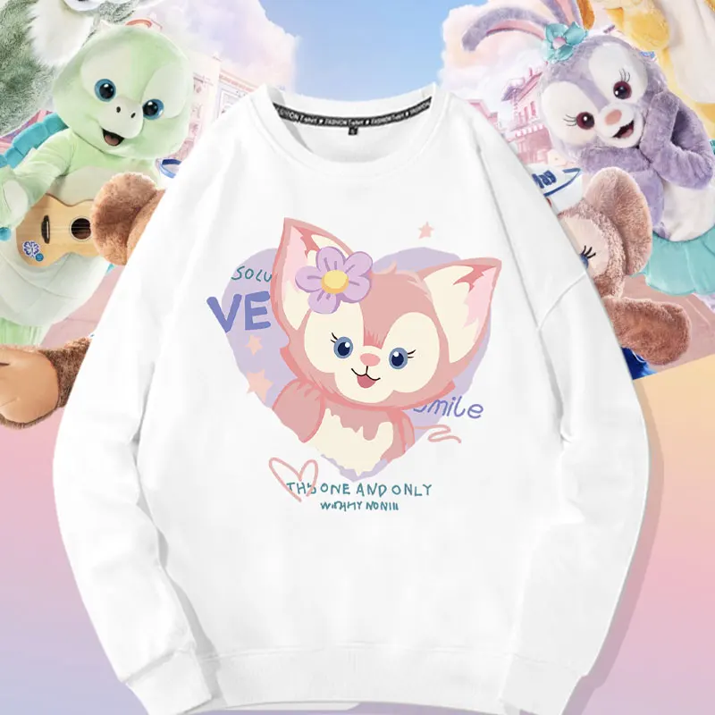 

Disney Co branded Sweater Women's Round Neck Autumn Lingna Belle Star Delu Coat Girl Duffy Sherry Mei Clothes