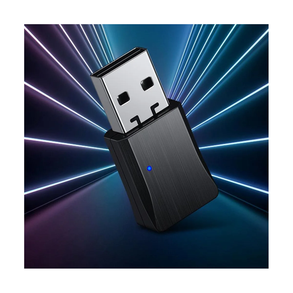 USB 차량용 블루투스 5.0 송신기 리시버, 미니 자동 무선 오디오 핸즈프리 통화 어댑터, 자동차 FM 라디오용