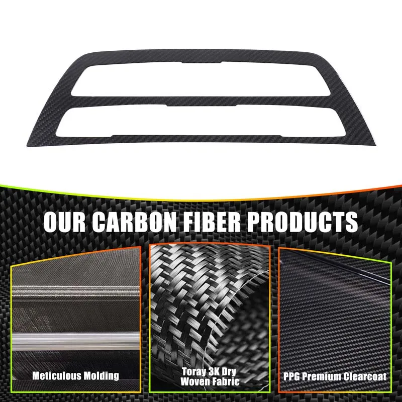 For BMW 1 Series 2 Series F20 F21 F22 F23 2017-2019 Real Carbon Fiber Car Air Conditioner Mode Frame Sticker Car Accessories view 3