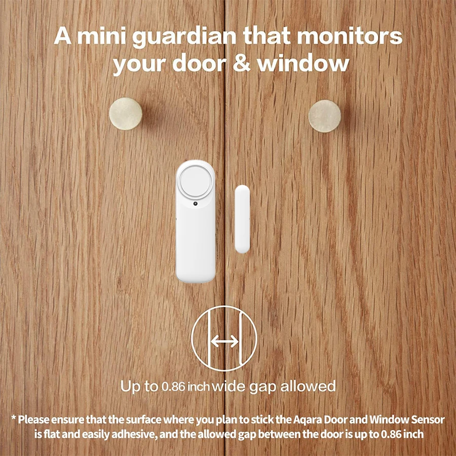 FARYLINK WiFi Smart Door Sensor 100dB Sound Window Sensor Smart Life Arm Disarm Door Sensor APP Alert Alarm Door Sensor Tuya