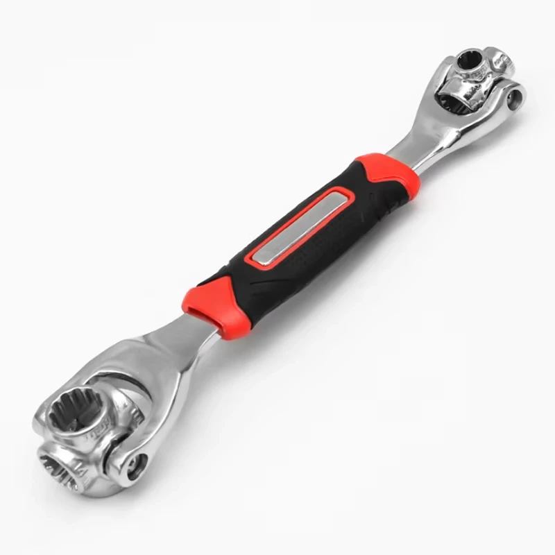 1pc 360° Rotation Double Head Wrench 52 In 1 Multi-tool Wrench 8-19mm Universal Socket Wrench Hand Tool For Furniture Car Repair