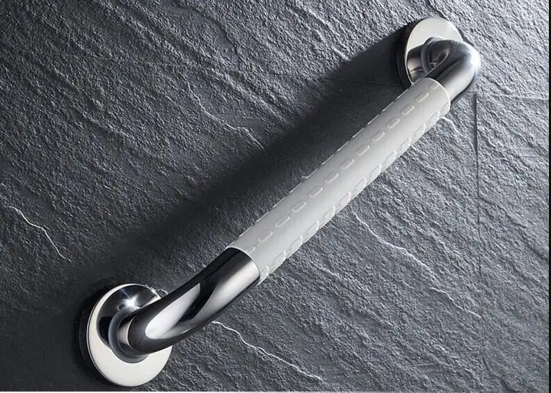 38/48cm Stainless Steel Bathroom Safety Grab Bars,Bathtub grab bars yellow/white,Toilet Non slip railing for disabled/old people