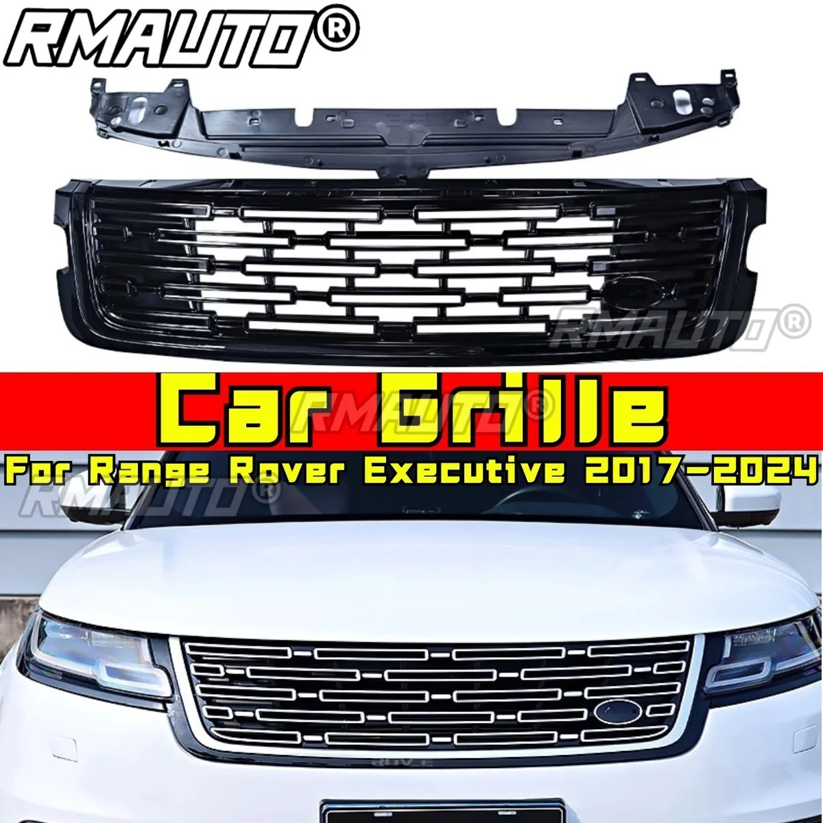 Car Grille Front Bumper Grill Racing Grills Car Grill Bumper Grill Body Kit For Range Rover Executive 2017-2024 Car Accessories