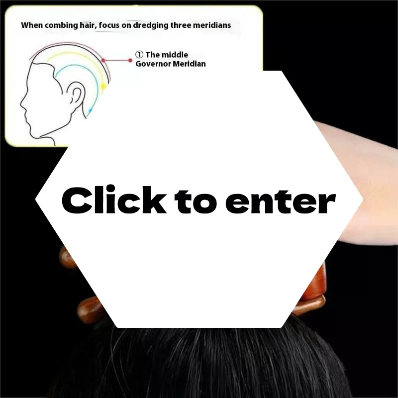 

Wooden Massage Comb Head Meridian Scalp Combs Face Eye Shoulder Neck Scraping Treatment Hair Loss Anti-Static Wide Tooth Comb