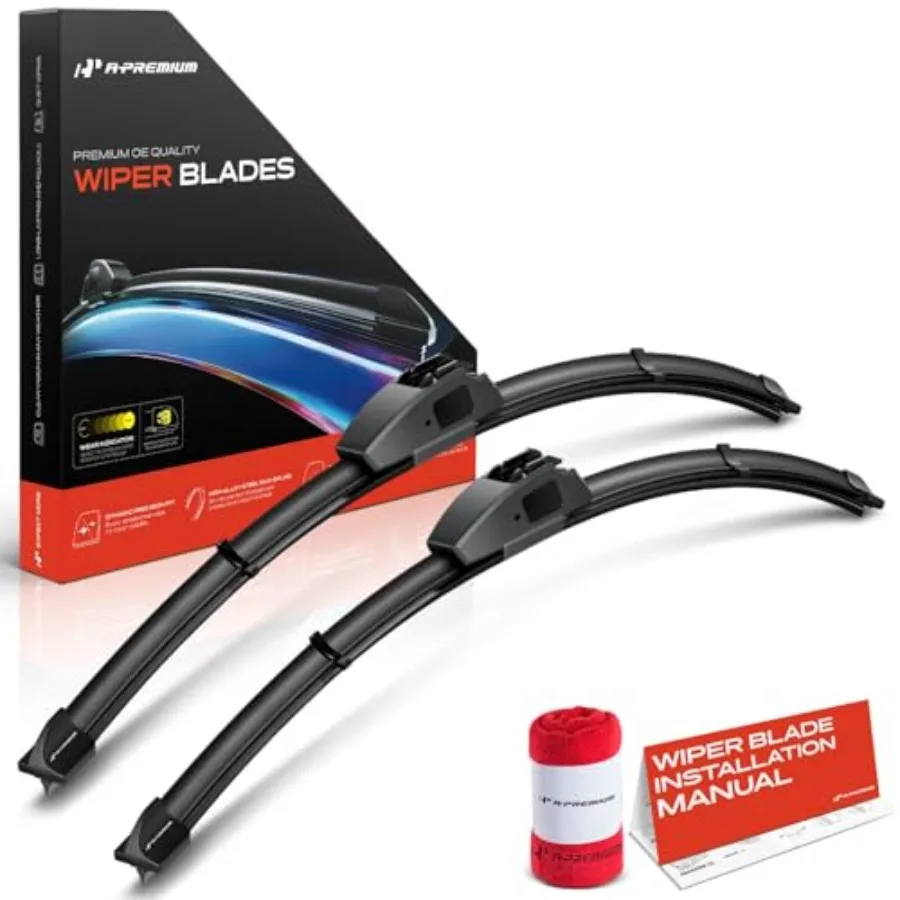 

24" + 24" Windshield Wiper Blades Compatible with Dodge Ram 1500/2500/3500 and Chevrolet Uplander and RAM 1500/2500/3500/4500 -