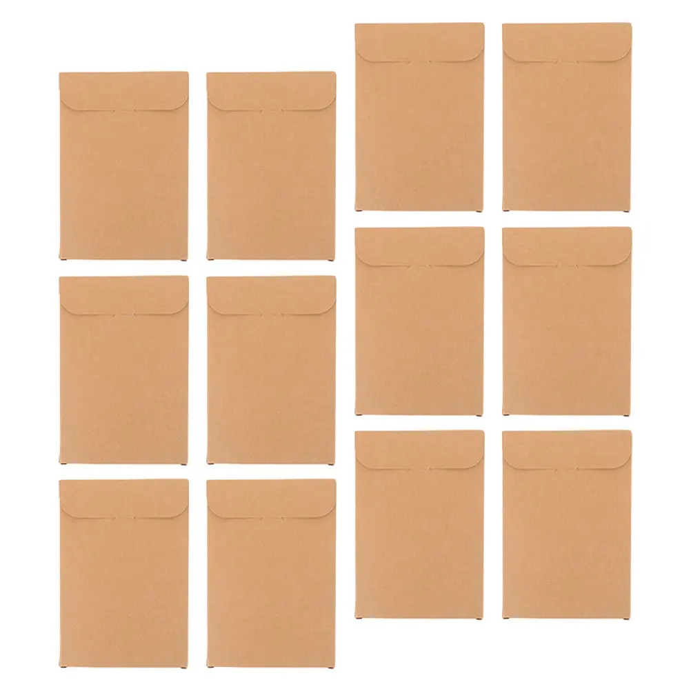 

12Pcs Kraft Paper Postcard Boxes Blank DIY Envelopes Portable Storage for Cards Photos Greeting Card Containers