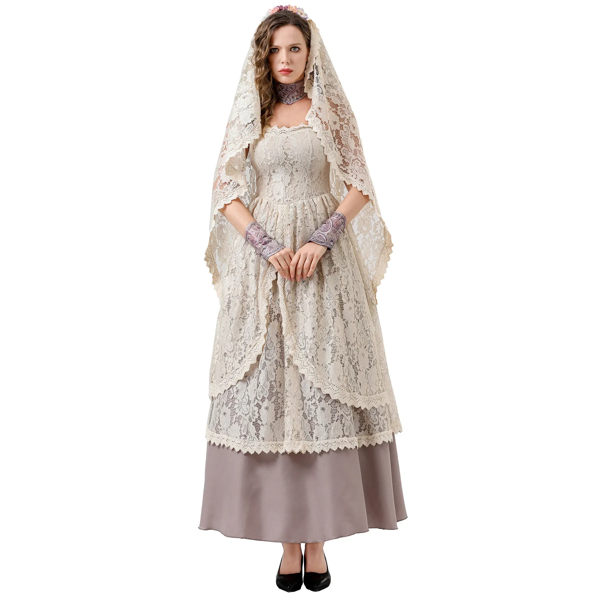 

S-XXL New Vampire Bride COS Play Costume Festival Party Uniform Halloween Costume