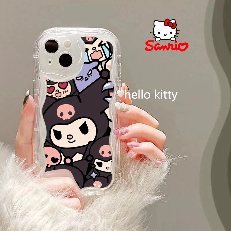 Sanrio Mobile Phone Shell Iphone15 Pro Girls Phone Case Hellokitty Cartoon for Iphone Iphone Case Kt Brithday Gift