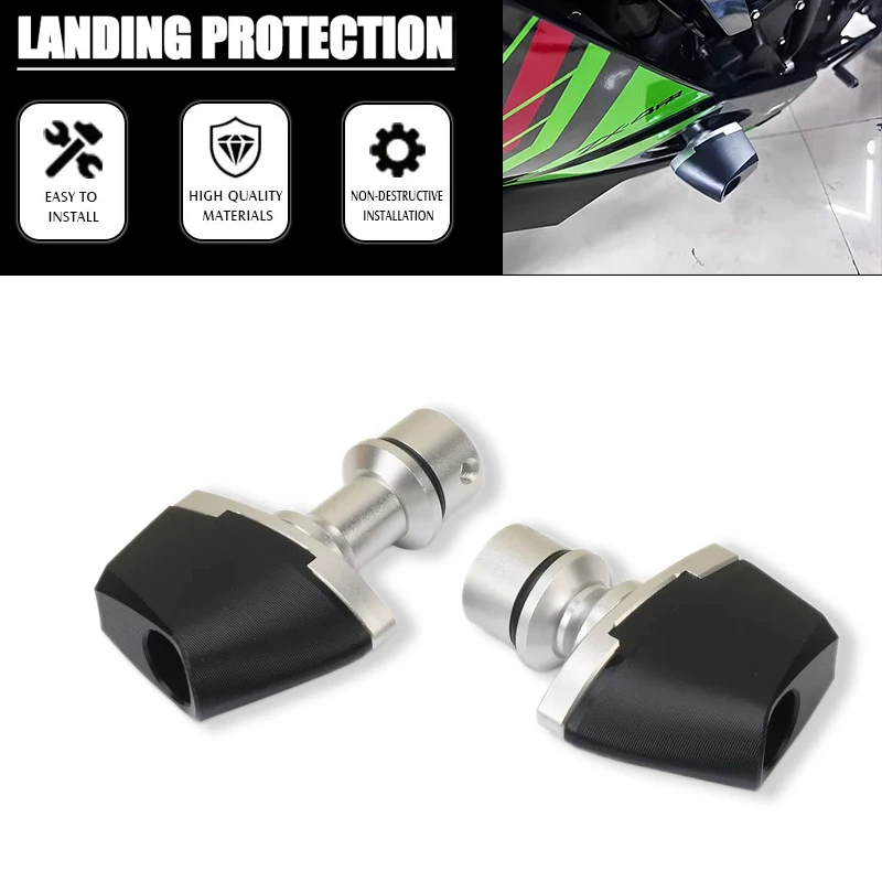 

Motorcycle CNC Falling Protection Frame Slider Fairing Guard Crash Pad Protector Fit For ZX-4R ZX-4RR ZX4R ZX4RR ZX-25R