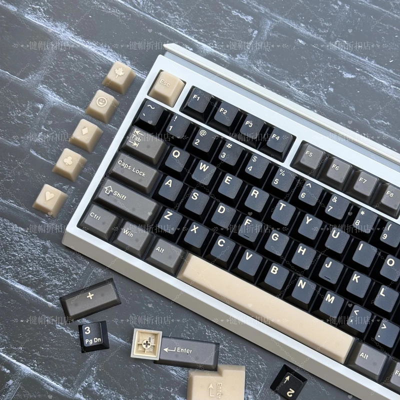 

163 Keys/set DMK APES Keycap ABS Double Shot Key Caps Cherry Profile Semi Translucent Keycap For MX Switch Keyboard
