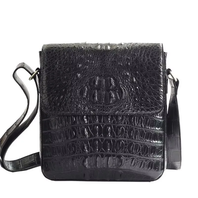 ourui new arrival bag male single shoulder bag  Oblique cross package  Men crocodile bags