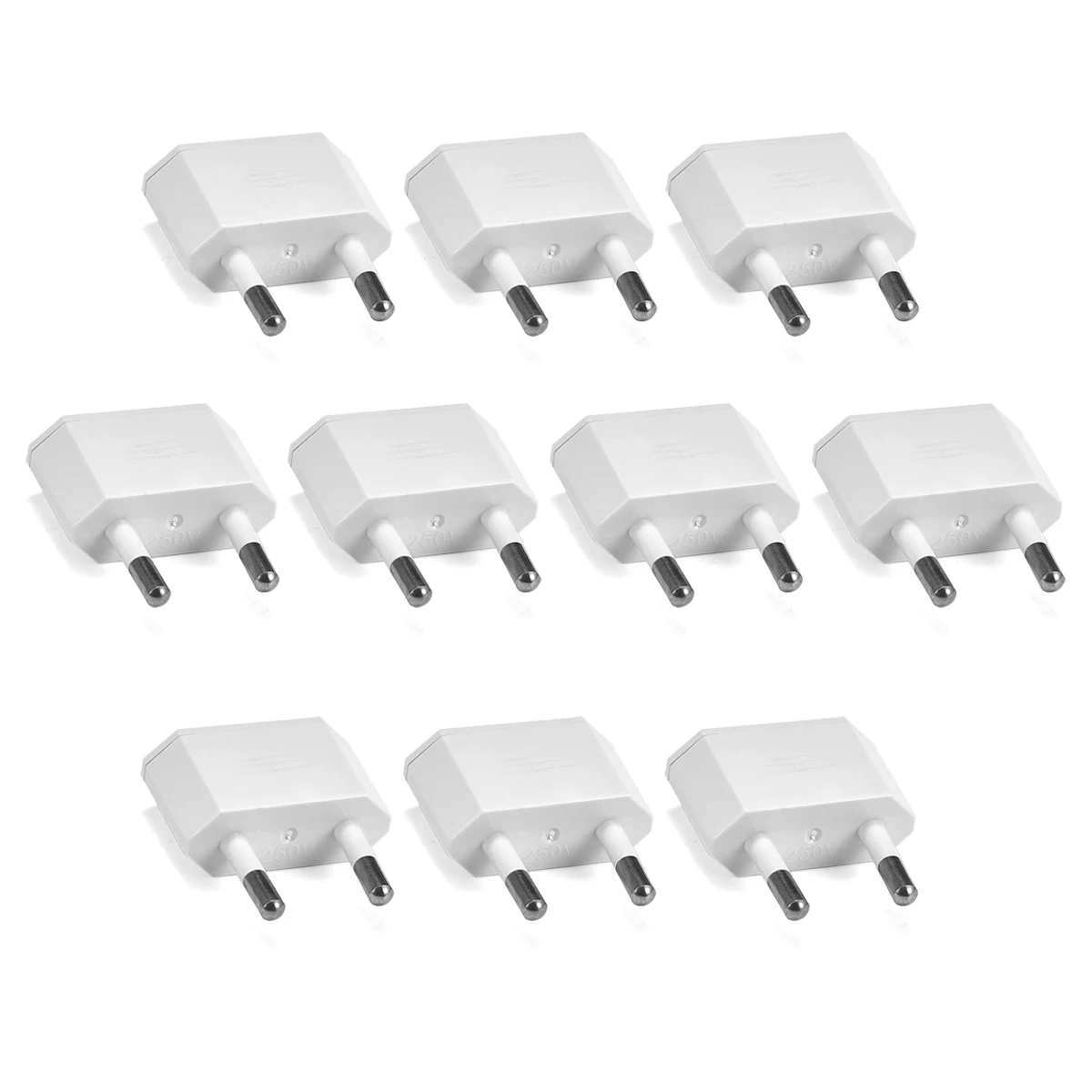 US To EU Plug Adapter China CN American US To EU European Russia  Travel Power Adapter 2Pin Plug Type C AC Converter Socket