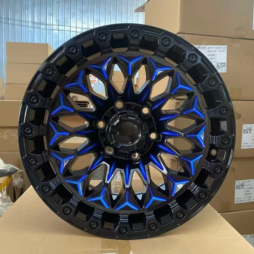 17 Inch Off Road Alloy Wheels OEM Silver & Beadlock Black/Bronze Multi/Claw Spoke For Hilux Prado 4x4 SUV Rims